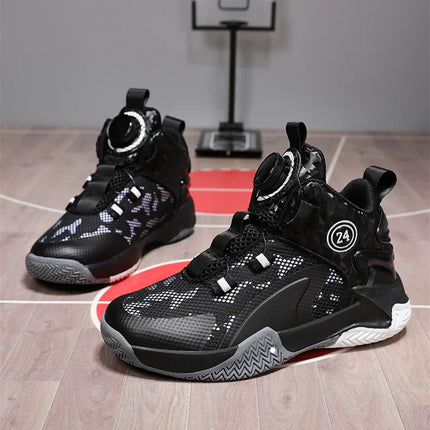 Kids Basketball Shoes Boys Sneakers Non-slip Child Trainer Basket Shoes Outdoor Children Sport Shoes
