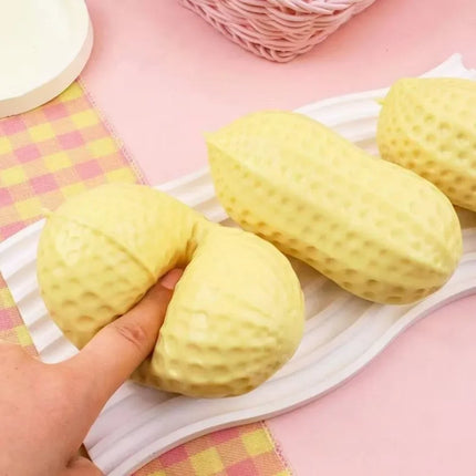 Peanut Stress Ball Crunchy Squeeze Ball Squishy Toy Buttery-Soft Feel Fidget Toy ASMR Sensory Anti Stress Toys for Kids Adults
