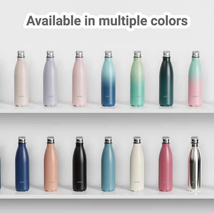 500ml Stainless Steel Water Bottle Insulated Vacuum Flask Double Wall Thermal Cup Keep Cold Hot Sports Kettle Gift for Friends