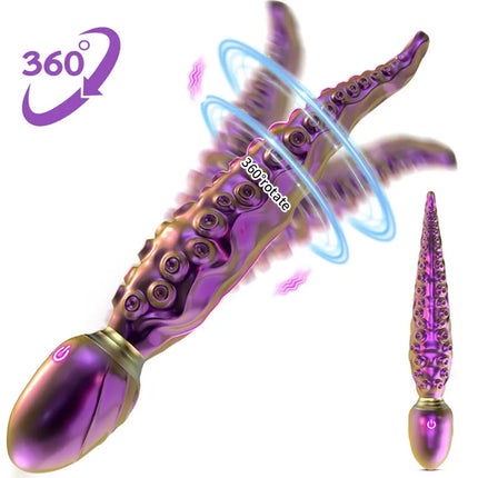 Thrusting Anal Beads Prostate Massager Anal Vibrator Toys Butt Plug Trainer Vibrating Thrusting Sex Toys for Men Women Adult