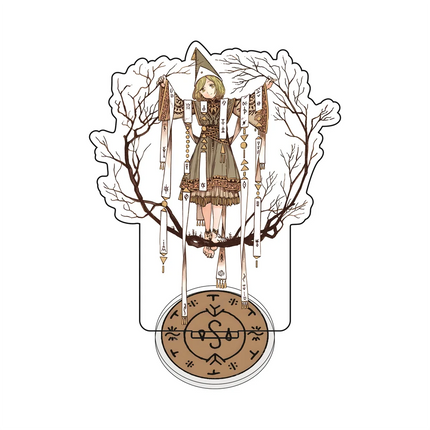 Anime Atelier of Witch Hat 10-13cm Acrylic Stand Double-sided Interlayer Clear HD Printed Tabletop Decoration Exquisite Keychain