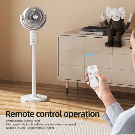 Electric fan Air turbine circulation fan Floor fan Adjustable height shaking head five-speed adjustment silent fan