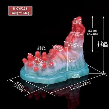SHAZ Wireless Control Silicone Octopus/Granule Sex Grinder Strapon Grinding Hump Friction Vibration Massage Female Masturbation