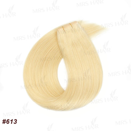 Invisible Long Tape PU Weft Human Hair Bundles Real Natural Hair Seamless & No-Glue Injected Tape In Hair Extensions Thick Ends