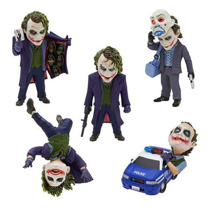5pcs/set The Dark Knight Joker PVC Action Figure Collectible Model Toy 6~10cm