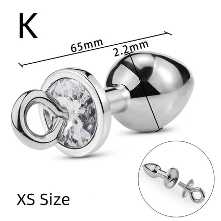 Exotic Accessories Metal Anal Plug With Pull Ring Adult Sex Products Anus Dilator Ass Stuff Tail Bdsm Erotic Games Novel Toys