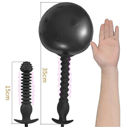 Silicone Inflatable Butt Plug Removable Pump for Anal Stretch Large Anal Plug Anal Trainer Anal Dildo Buttplugs Anal Sex Toys