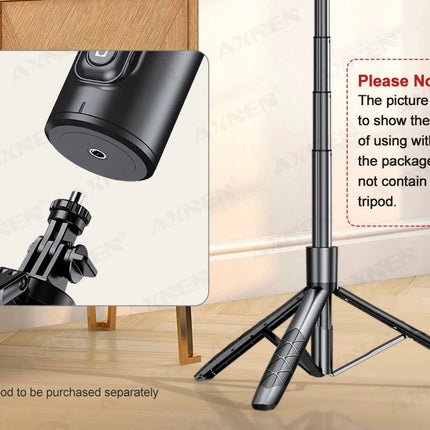 AXNEN P02 360 Rotation Follow-up Gimbal Stabilizer Monopod Desktop Tracking Gimbal with Remote for Phone Live Photography