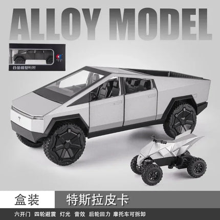 1:24  Pickup car Simulation Diecast Metal Alloy Model car Sound Light Pull Back Collection Kids Toy Gifts A545