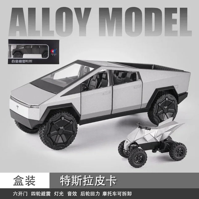 1:24  Pickup car Simulation Diecast Metal Alloy Model car Sound Light Pull Back Collection Kids Toy Gifts A545