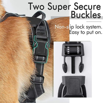 Dog Harness for Dogs No Pull Chest Harness Dog Traction Medium Dog Vest Adjustable Padded Vest Breathable with Reflective Tape