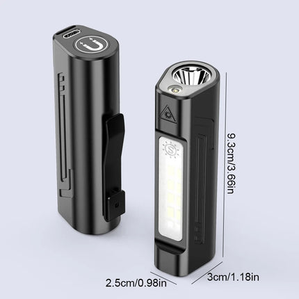 Ultra Bright LED Flashlight New Infrared Rechargeable Waterproof Torch with Pen Clip Magnetic Outdoor Camping Emergency Lanterna