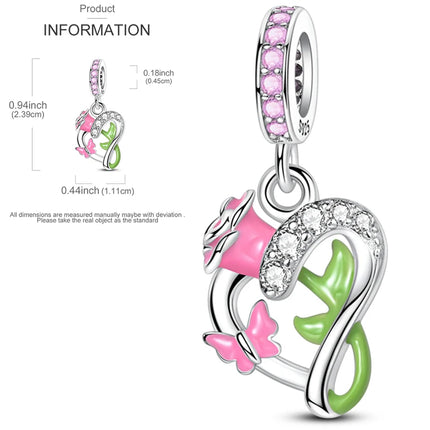 New 925 Sterling Silver Charms Beads Sunflower Flower Daisy Original Charm Pendant Fit Charm Bracelets DIY Jewelry Birthday Gift