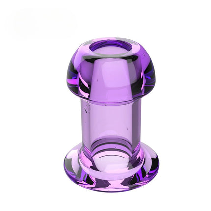 Hollow Anal Plug with Removable Cap Silicone Tunnel Butt Plug Anal Dilator Stretching Adult Sex Toy for Men Women Gay Fetish
