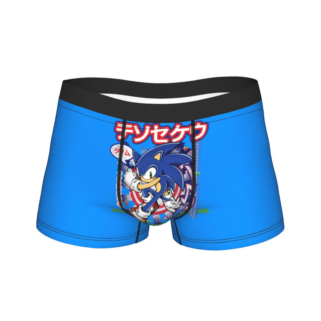 Shadowed Hedgehog Anime Cartoon Man Underwear  Boxer Briefs Shorts Panties Fashion Soft Underpants for Homme M-XXL