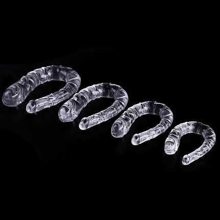 Extra Long Soft Double Head Dildo Toy For Adult Flexible Jelly Vagina Anal Women Gay Lesbian Double Ended Dong Artificial Penis