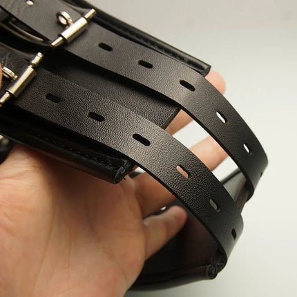 Leather BDSM Posture Collar,Slave Collars Chocker Sexual,Bondage Restraints,Sex Toys for Couples,Adult Games,Role Play