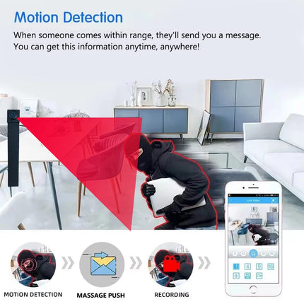 Newly improved 4K HD mini WiFi camera, supporting remote viewing, motion detection, DIY home nanny style camera