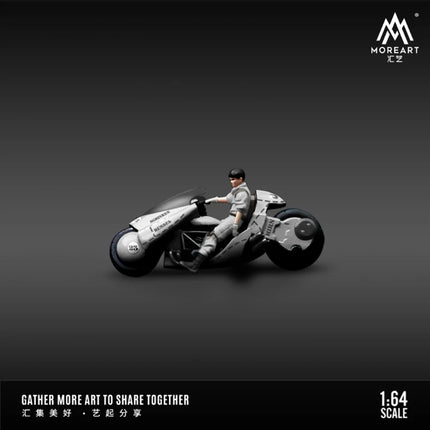 MoreArt Resin 1:64 Akira Motorcycle Doll Set Car Model Limited Edition Holiday Gifts Toys