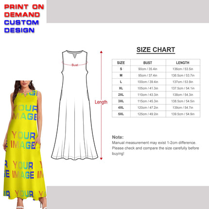 Custom Dress Print On Demand Party Sexy Girls Cartoon Image Design Women Uniforms Matching Clothes Customized DIY Dropshipping
