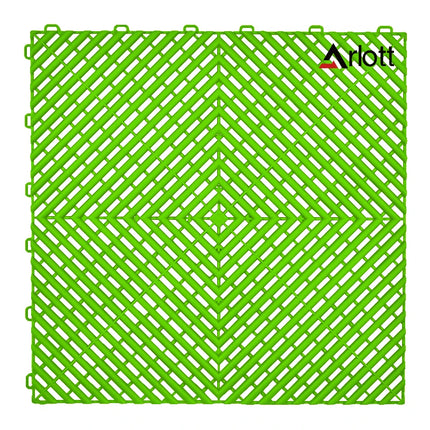 Automotive Modular Floor Plastic Interlocking Garage Floor Tiles Click Locked Hollow Drainage Car Wash Mat,40x40CM