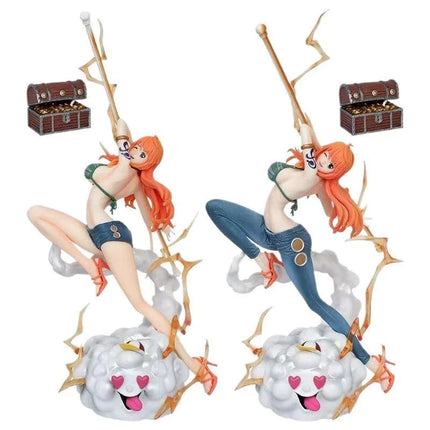 In stock 30cm One Piece Anime Figure Nami Action Figurine Hentai Pvc Statue Model Room Collection Decoration Toys Ornaments Gift