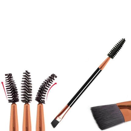 1/10pcs Soft Eyelash Brushes twisted Eyebrow Brush Elbow Contouring Eye Brow Eyeliner Brushes Eyes Blending Cosmetic Makeup Tool