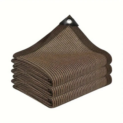 Anti UV Coffee Brown HDPE Sun Shade Sail Gazebo Sunblock Shade Cloth Sunshade Netting Terrace Balcony Screen Car Cover