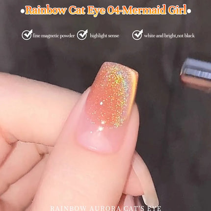 MIANEL 12ML 2026 New Tyndall Cat Eye Gel Nail Polish Flash Whitening Small Light Bulb Crystal Nail Polish Pink Nails 1-5pcs