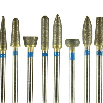5 Piece Dental Fully-sintered Diamond HP Drill Bur Dentistry Tools Zirconia Ceramics Crowns Polisher Dental Lab Grinding Polish