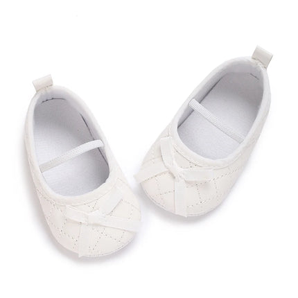 Newborn Baby Mary Jane Ballet Flat Shoes Classic Fashion Non-Slip Bow Baby Shoes Soft Sole Preschool Walking Footwear