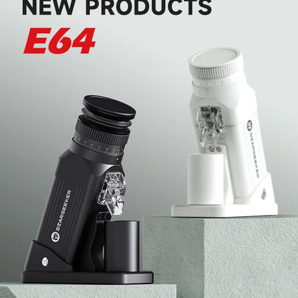 STARSEEKER E64 Electric Coffee Grinder 64MM Espresso Titanium Flat burr Stepless Fineness Adjustment Home Bean Grinder Black