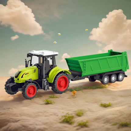 1pcs Diecast Farm Vehicles Mini Car Model Engineering Car Model Tractor Engineering Car Tractor Toys Model for Kids Xmas Gift
