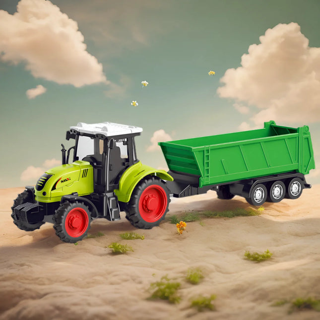 1pcs Diecast Farm Vehicles Mini Car Model Engineering Car Model Tractor Engineering Car Tractor Toys Model for Kids Xmas Gift
