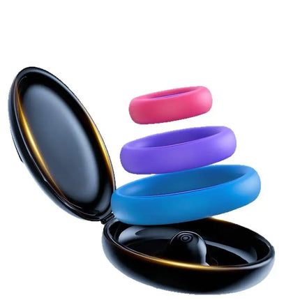 3Pcs Penis Ring Set For Men Enhanced Erection Delayed Ejaculation Cock Trainer Semen Lock Reusable Adult Sex Toys For Male·