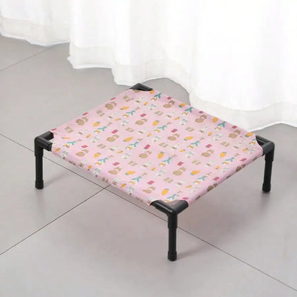 1PC Elevated Pet Bed Raised Small Animal Bed Breathable Washable Cooling Sleep Mat for Rabbit Hamster Cat Puppy Indoor Bed House