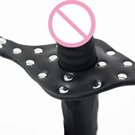 [TG823]Double Head Penis Mouth Plug Ball Gags Bit Mouth Slave Bondage Sex Toys Adult Toys For Men And Women