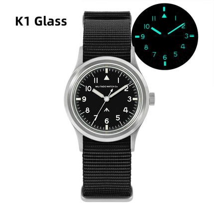 Militado ML14 36mm Watch VH31 Sweep Second Quartz Movement Watch Sapphire Crystal Super Luminous BGW9 C3 100m Waterproof Watches