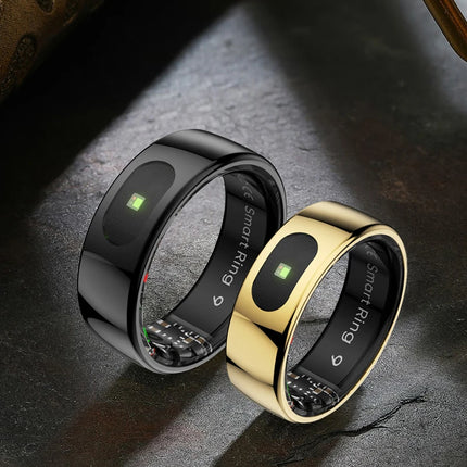 R08 Smart Ring with Charging Control Function Men Women Health Sleep Heart Rate Monitoring IP68 5ATM Waterproof Multi-sport Mode