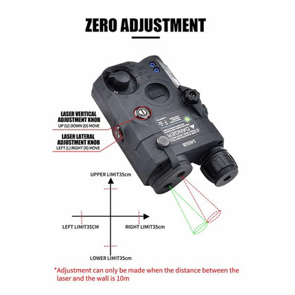 Tactical ATPIAL (LA-5C/PEQ UHP) Ultra High Power AN/PEQ-15 Scout LED Fit 20MM Rail Hunting Outdoor strong light flashlight