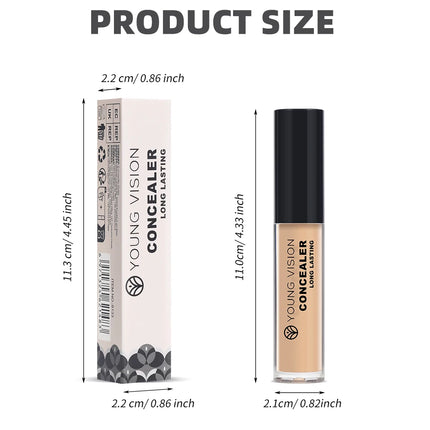 YOUNG VISION Matte Finish Soft-Focus Concealer Brightens complexion Waterproof Contouring concealer for sculpted definition