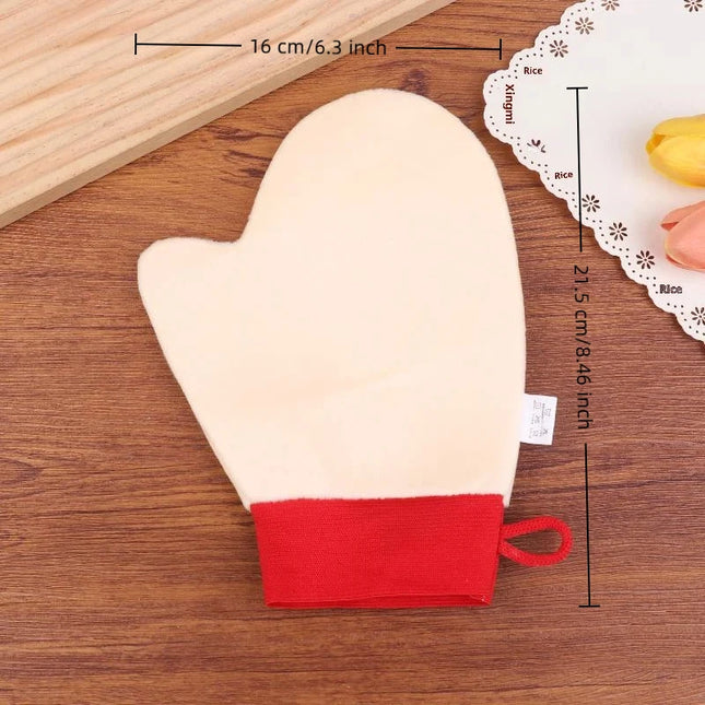 Body Lotion Glove Self-Tanning Mitt Double-Sided Prevents Sticky Hands Applicator Quick Dry Flocking Glove Makeup Applicator
