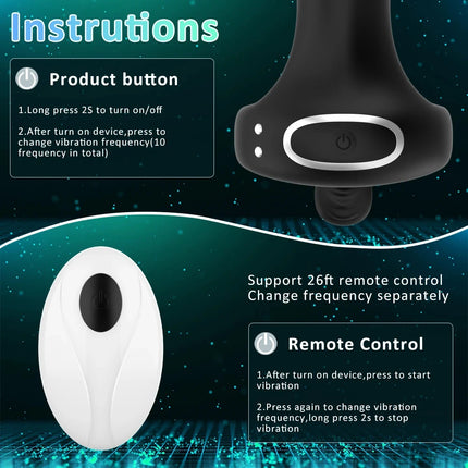 Wireless Bluetooth Cockring Vibrator Male Delay Ejaculation Remote Control Penis Sleeve Vaginal Stimulator Sex Toys for Couple