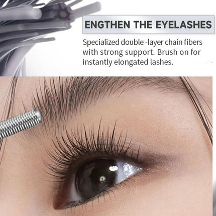 Iron Wand Mascara Beauty Makeup Curling Black Lash Eyelash Extension Waterproof Liquid Volume Mascara Long-wearing Cosmetic
