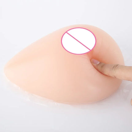 1 pair=2pcs Realistic Silicone Adhesive False Breast Forms Meme Crossdresser Shemale Fake Boobs Tits For Drag Queen