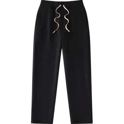 High-end sweatpants made of 350g American retro blended fabric, custom logo, casual and loose fit, breathable, large size sweatp