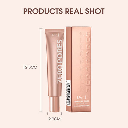 Der.J 20ml Zero Pore Smooth Skin Face Base Makeup Primer Bright Oil-free Long-lasting UV Isolation Protection