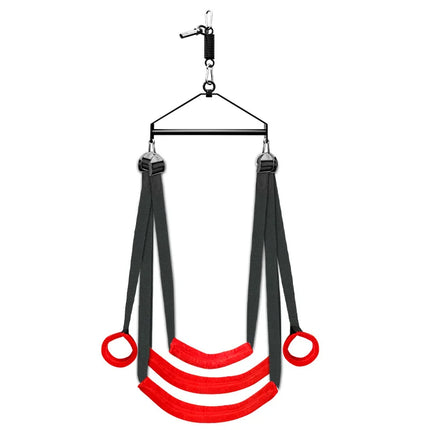 5 Pads Strap Adult Hanging Sex Swing Sexual Posture Assist Flying Sling Metal Tripod Stent Sex Furniture Erotic Toys for Couples