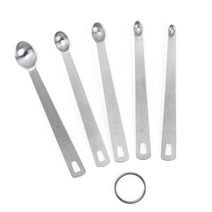 5pcs/Set Small Measuring Spoon Coffee Measure Spoons Tea Seasoning Multiple Size  Kitchen Tools Accessories