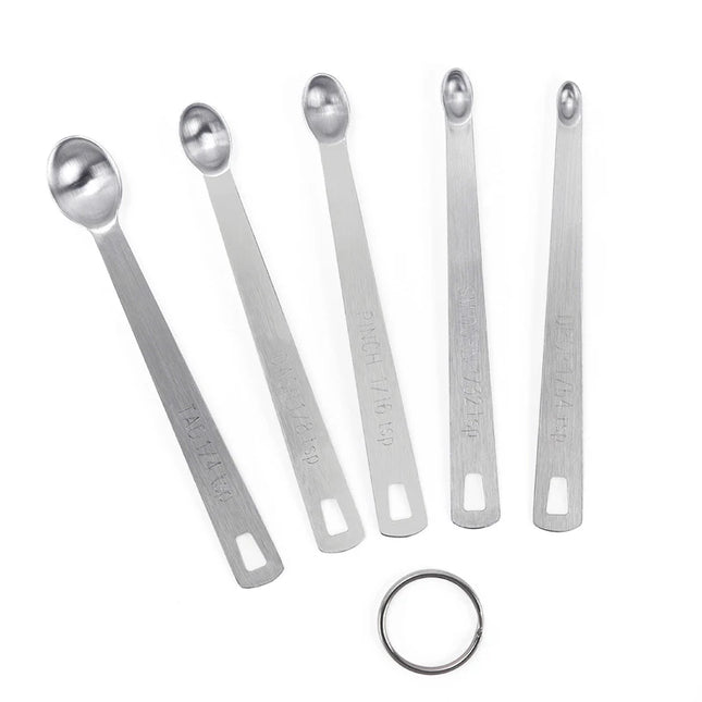 5pcs/Set Small Measuring Spoon Coffee Measure Spoons Tea Seasoning Multiple Size  Kitchen Tools Accessories